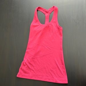 Red Lululemon tank top size 4